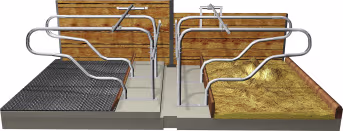 Lifestyle: Patura Liegeboxenbügel Classic für Jungvieh, Ø Rohr 48,3 mm, Länge 1,30 m, Höhe 0,85 m, 334524