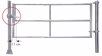 Produktbild: Patura Tor RS3, 295 – 405 cm, 3 Horizontalstreben