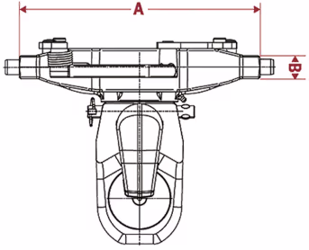 Technische Zeichnung: Walterscheid Kugeleinsatz KI8 Kugel 80 mm, für Traktor