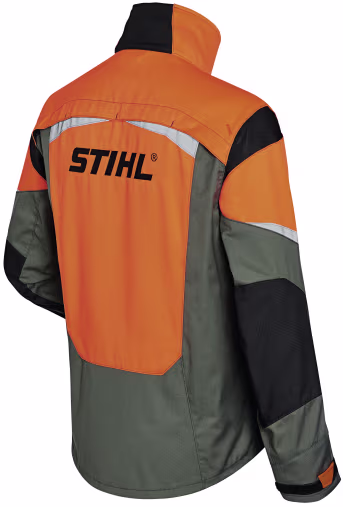 Produktbild: STIHL Forstjacke Function Ergo, olivgrün, warnorange, schwarz