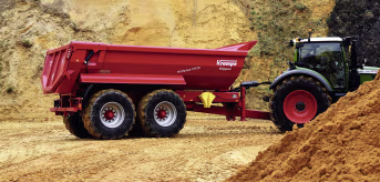 Produktbild: Krampe Halbrundmulde 'Tandem Halfpipe HP 20 Nutzlast 25 t, Transportvolumen 12,1 m³ Wassermaß, 15,7 m³ SAE 221