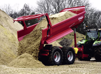 Produktbild: Krampe Halbrundmulde 'Tandem Halfpipe HP 20 Nutzlast 25 t, Transportvolumen 12,1 m³ Wassermaß, 15,7 m³ SAE 221