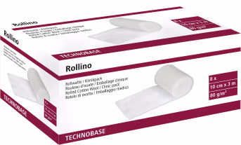 Produktbild: KERBL Wattebinde Rollino 10 cm x 3 m, 8 St. im Klinikpack