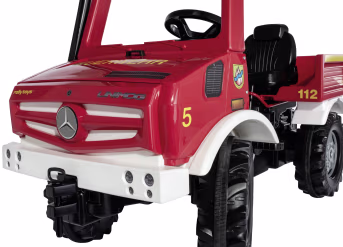 Produktbild: Rolly Toys® Trettraktor Unimog Fire mit Schaltung, Bremse und Blaulicht