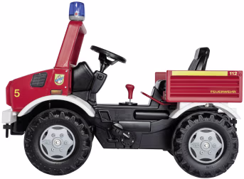 Produktbild: Rolly Toys® Trettraktor Unimog Fire mit Schaltung, Bremse und Blaulicht