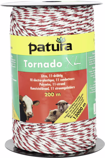 Produktbild: Patura Litze Tornado XL rot, weiß