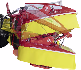 Produktbild: Pöttinger Trommelmähwerk EuroCat Alpha Motion, Dreipunktanbau Front, rot-gelb