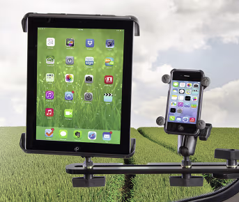 Produktbild: RAM MOUNTS Tough-Track Montageschiene aus hochfestem Kunststoff mit Tablet- und Smartphone-Halterung
