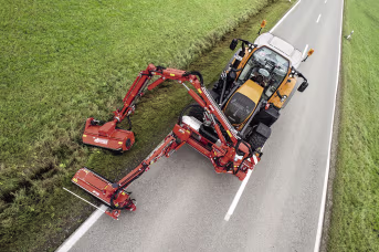 Lifestyle: Dücker Mähkombination MK 25-800 mit Böschungsmäher und Randstreifenmäher