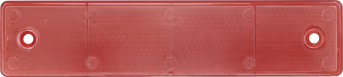 Produktbild: Hella® Rückstrahler rechteckig, rot, 180 x 40 x 6,5 mm, geschraubt, Bohrung, senkrecht