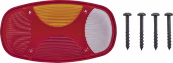 Produktbild: Hella® Lichtscheibe quadratisch, rechts, 225 x 122 mm, für Schlussleuchte Cargoluna
