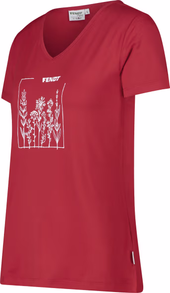 Produktbild: Fendt T-Shirt Damen rot, weiß