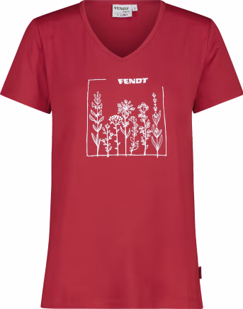 Produktbild: Fendt T-Shirt Damen rot, weiß