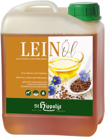 Produktbild: St. Hippolyt Leinöl mit ungesättigten Fettsäuren