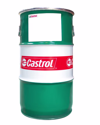 Produktbild: Castrol Schmierfett in grün-weißem Fass mit rotem Markenlogo