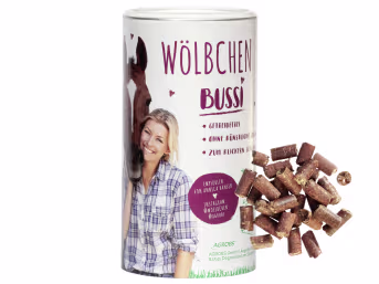 Produktbild: AGROBS Wölbchen Bussi faserreiche Leckerlis als Belohnungsfutter für Pferde und Ponys