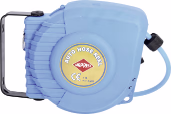 Produktbild: Airpress Schlauchaufroller für Druckluft, selbstaufrollend, Wandmontage, 9 m