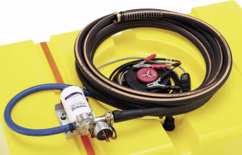 Produktbild: Cemo Bewässerungsanlage BWS 25-PRO PE, PE-Fass, Zahnradpumpe, integrierte Schwallwand (450/600 l), GEKA-Kupplung