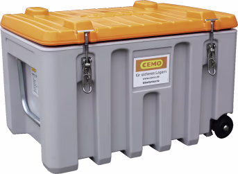 Produktbild: Cemo Werkzeugtrolley CEMbox 150 l 80 x 53 x 60 cm, PE (Polyethylen), grau, orange, 10331