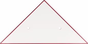 Produktbild: Parkwarntafel Prisma rechts, rot