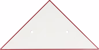 Produktbild: Parkwarntafel Prisma links, rot