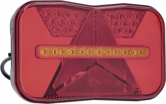 Produktbild: LED-Schlussleuchte Rio II links, 12 V, Schluss-, Brems-, Blink-, Stand-, Kennzeichenlicht