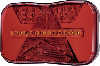 Produktbild: LED-Schlussleuchte Rio II links, 12 V, Schluss-, Brems-, Blink-, Stand-, Kennzeichenlicht