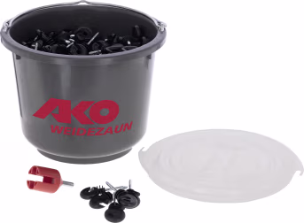 Produktbild: Ako Ringisolator 250 St. Holzgewinde, mit Einschraubhilfe, für Draht, Litze, Seil, Band 10 mm, 44314/2503E