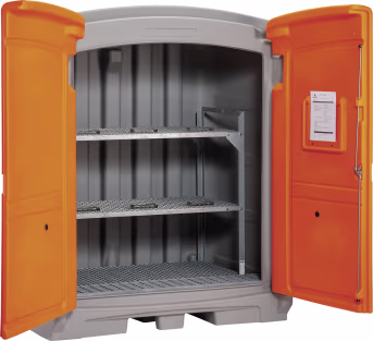 Produktbild: Cemo Gefahrstoffdepot 220/2, für zwei 200 Liter Fässer, 11550