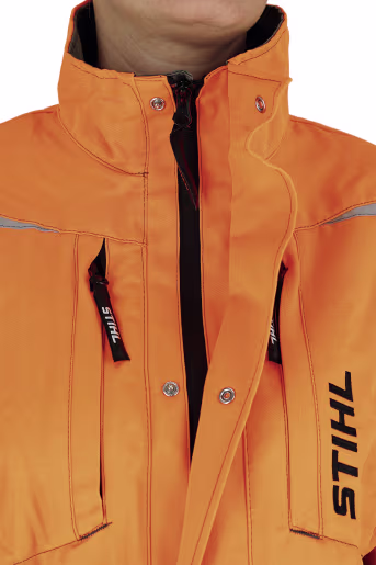 Produktbild: STIHL Forstjacke Function Ergo, olivgrün, warnorange, schwarz