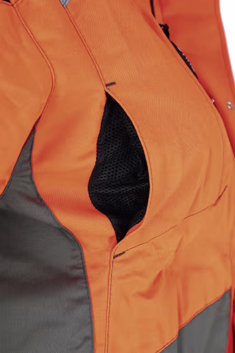 Produktbild: STIHL Forstjacke Function Ergo, olivgrün, warnorange, schwarz