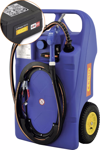 Produktbild: Cemo Akku-Trolley für AdBlue®, mit 18 V-Elektropumpe Centri SP30, CAS-Akkusystem