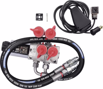 Produktbild: Zusatzsteuerventil 12 V DC, 6/2 Wegeventil -TB-, Grundventilausführung, inkl. Elektroeinheit und Wippschalter
