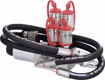 Produktbild: Zusatzsteuerventil 12 V DC, 6/2 Wegeventil -TB-, Grundventilausführung, inkl. Elektroeinheit und Wippschalter