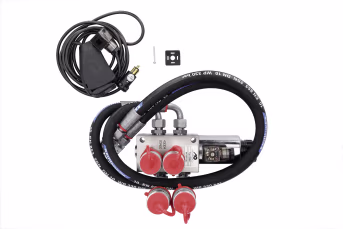 Produktbild: Zusatzsteuerventil 12 V DC, 6/2 Wegeventil -TB-, Grundventilausführung, inkl. Elektroeinheit mit Wipptaster