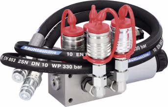 Produktbild: Zusatzsteuerventil 12 V DC, 6/2 Wegeventil -TB-, Grundventilausführung, inkl. Elektroeinheit mit Wipptaster