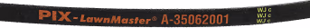 Produktbild: Keilriemen 13,00 x 2.481,9 mm Lw/A 96,5 für Aufsitzmäher Fahrantrieb