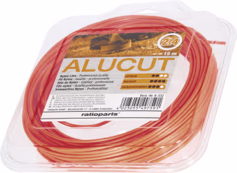 Produktbild: Mähfaden Alucut 2,4 mm/15 m rund, orange, SB-Karte