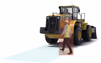 Produktbild: Brigade® Rückfahrkamera GS BAU-71 - SVLFG KI-unterstützt, mit 10,4-Splitscreen-Monitor