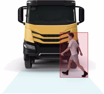 Produktbild: Brigade® Rückfahrkamera GS BAU-71 - SVLFG KI-unterstützt, mit 10,4-Splitscreen-Monitor