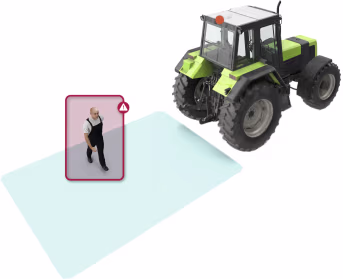 Produktbild: Brigade® Rückfahrkamera GS BAU-71 - SVLFG KI-unterstützt, mit 10,4-Splitscreen-Monitor