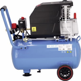 Produktbild: Airpress Kompressor HL 260-25 6 bis 8 bar, 24 l-Behälter, Abgabeleistung 206 l/min, 36871
