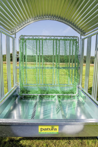 Lifestyle: Patura Rahmen 1,85 x 1,85 m für Futtersparnetz für Viereckraufen mit 12 Fressplätzen