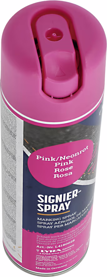 Produktbild: Lyra Markierungsspray pink, 500 ml, für Baum- und Holzmarkierung, 262360-9