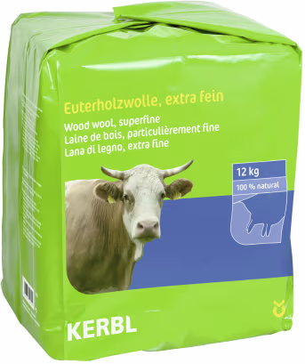 Produktbild: KERBL Euterholzwolle 12 kg für Euterreinigung und -stimulation