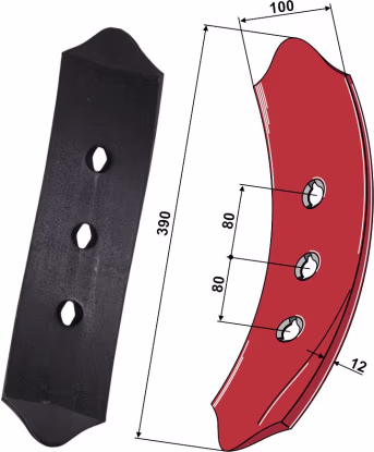 Produktbild: Industriehof® Vorschar links/rechts 390 x 100 mm, für Landsberg, Pöttinger