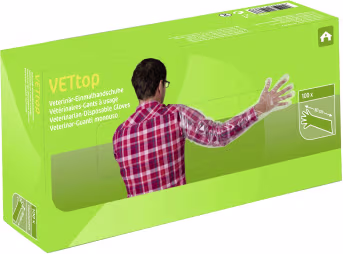Produktbild: KERBL Einmalhandschuhe VETtop Einheitsgröße, 100 St.