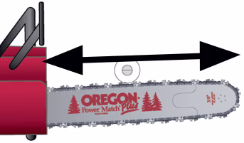 Produktbild: Oregon® Führungsschiene für Kettensäge mit montierter Sägekette