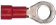 Produktbild: Herth + Buss Ringkabelschuh rot 0,5 – 1 mm², Ø 5,3 mm, verzinnt, teilisoliert, 50 252 113