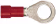 Produktbild: Herth + Buss Ringkabelschuh rot 0,5 – 1 mm², Ø 6,5 mm, verzinnt, teilisoliert, 50 252 114